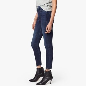 MOTHER-high waisted looker ankle fray